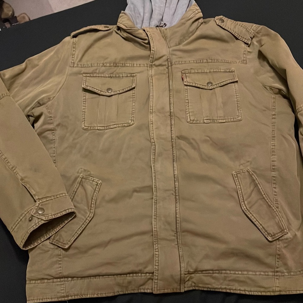 Levi’s Cotton Hooded Military Jacket